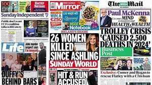 What the papers say: Sunday's front pages What the papers say: Sunday's front pages