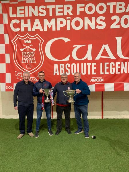 The Cuala senior football team management: L-R: Brian Mullally, Austin O’Malley, Enda McGowan and Gerry Killion. 