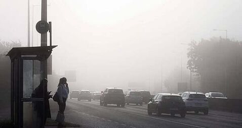 Yellow fog warning in place for 18 counties
