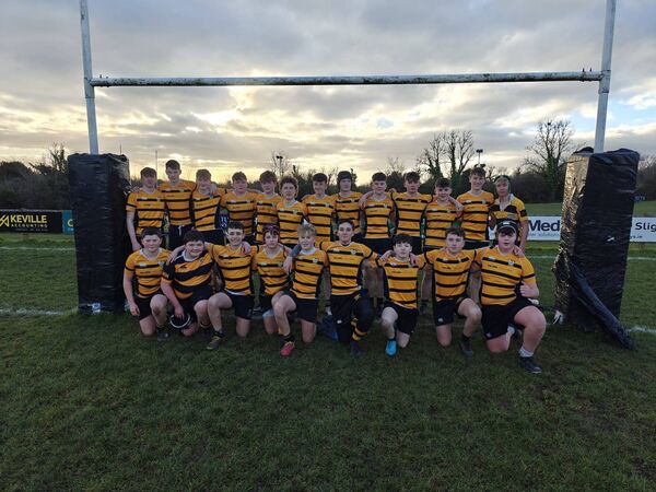 The Carrick RFC U-15 team that defeated Ballina in a challenge game last weekend. 