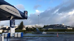 Roof ripped off Roscommon filling station damages residential property