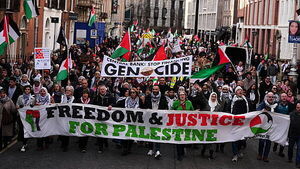 Demonstration urges new Government to sanction Israel Demonstration urges new Government to sanction Israel