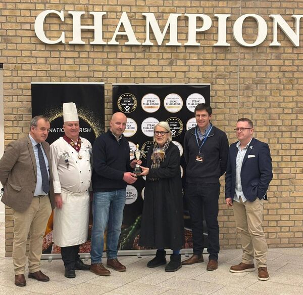 Morris Meats from Elphin receiving their award for best striploin steak in Connacht at The Irish Steak Challenge 2025.