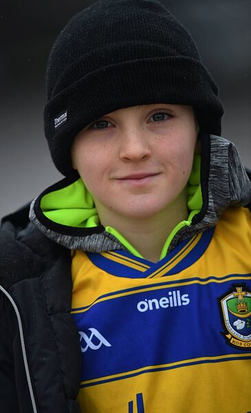 Paddy Finneran with his new Roscommon jersey at King and Moffatt Dr. Hyde Park for Sunday's game against Down. 