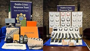 Gardaí seize Gucci goods and 180 counterfeit Apple headphones in Dublin searches Gardaí seize Gucci goods and 180 counterfeit Apple headphones in Dublin searches