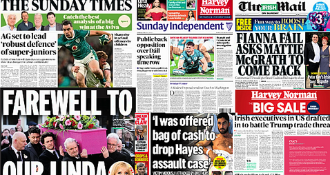 What the papers say: Sunday's front pages