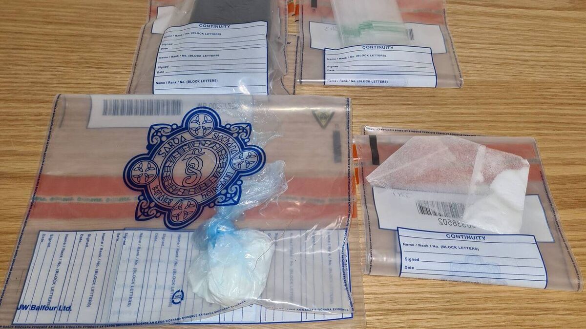 Suspected cocaine seized by Roscommon Gardaí