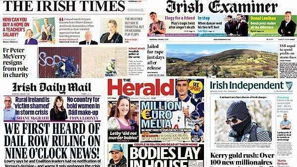 What the papers say: Wednesday's front pages
