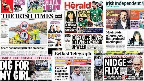 What the papers say: Saturday's front pages