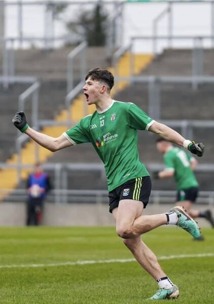 Will Scahill, son of former Castlerea St. Kevin's footballer, David, scored two first-half goals for Coláiste Mhuire, Mullingar, during their historic Leinster Colleges' A football final success on Saturday. Picture: Conor Brennan 