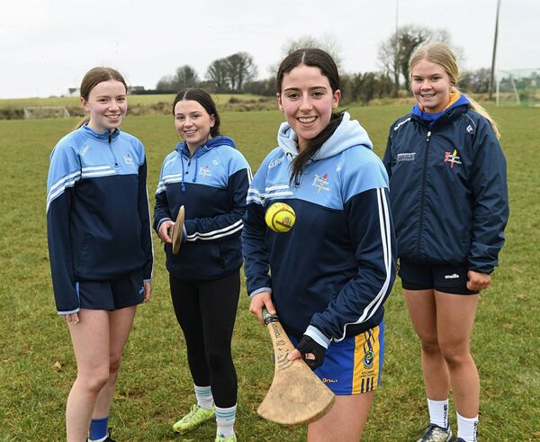 IN IT TO WIN IT: Mercy College players Grace Geraghty, Anna Hussey, Mia White and Eve Connaughton at training in Lisnamult ahead of Saturday's All-Ireland final against Coláiste Mhuire Johnstown. IN IT TO WIN IT: Mercy College players Grace Geraghty, Anna Hussey, Mia White and Eve Connaughton at training in Lisnamult ahead of Saturday's All-Ireland final against Coláiste Mhuire Johnstown.
