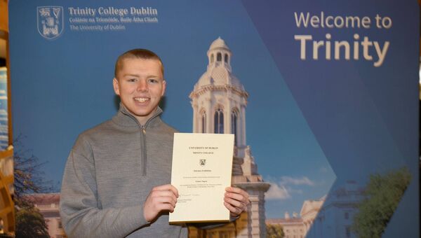 Eolann Nugent, Elphin Community College, who received an Entrance Award from Trinity College, Dublin.