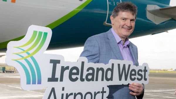 Managing Director of Ireland West Airport Knock, Joe Gilmore. Mr Gilmore is delighted that last year was the busiest on record.