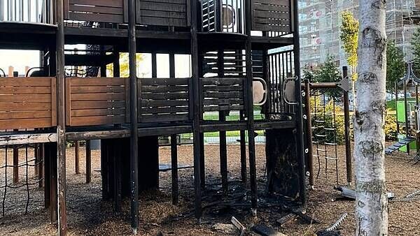 Playground arson: Boy (12) allegedly helped cause €35,000 of damage
