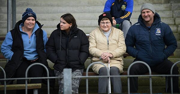 Ann Marie, Amy, Cathy and Liam Murray at Saturday's All-Ireland Schools' senior camogie final between Mercy College, Roscommon, and Coláiste Mhuire, Johnstown, at St. Rynagh's GAA grounds, Banagher, County Offaly. Pic: Gerard O'Loughlin Ann Marie, Amy, Cathy and Liam Murray at Saturday's All-Ireland Schools' senior camogie final between Mercy College, Roscommon, and Coláiste Mhuire, Johnstown, at St. Rynagh's GAA grounds, Banagher, County Offaly. Pic: Gerard O'Loughlin