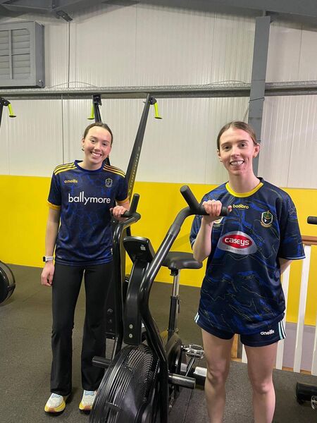 Athleague players, Tara Naughton and Jane Horan, making final preparations ahead of Roscommon's upcoming Division Three League campaign. Athleague players, Tara Naughton and Jane Horan, making final preparations ahead of Roscommon's upcoming Division Three League campaign.