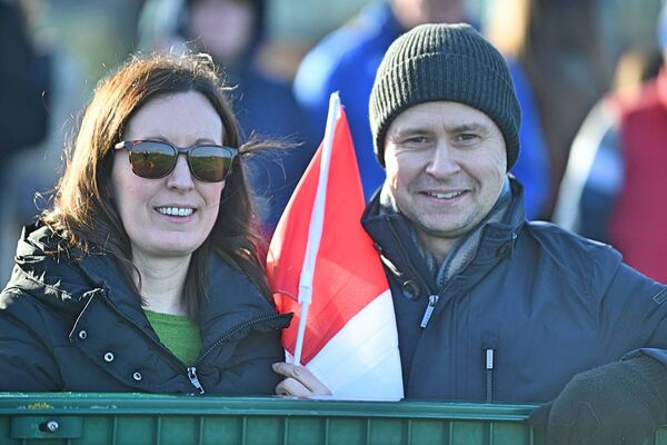 Laura and Derek Dolan supporting Roscommon CBS during their All-Ireland Colleges' Senior B football semi-final against St. Peter's, Dunboyne, in Abbotstown on Saturday. Laura and Derek Dolan supporting Roscommon CBS during their All-Ireland Colleges' Senior B football semi-final against St. Peter's, Dunboyne, in Abbotstown on Saturday.