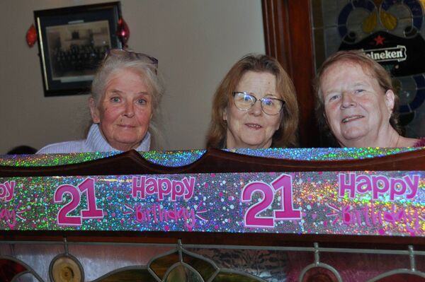 Freda Waldron, Tess Ronan, and Joanne Waldron at Cora Sullivan’s recent 21st birthday celebrations in Mulvihill’s Lounge, Castlerea. Pic: Liam Reynolds