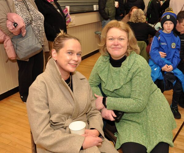 Siobhan Moran and Martina Hourigan pictured at the recent Roscommon Credit Union schools’ quiz in Kilbride Community Centre. Pic: Liam Reynolds Siobhan Moran and Martina Hourigan pictured at the recent Roscommon Credit Union schools’ quiz in Kilbride Community Centre. Pic: Liam Reynolds