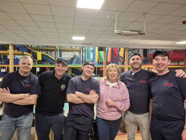 Members of the Roscommon Fire Services team who took part in the Roscommon Special Olympics v Roscommon Fire Service annual bowling challenge in Roscommon.