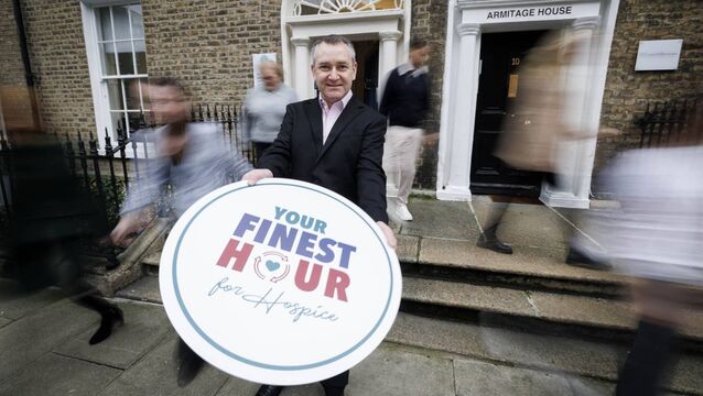 <p>Sean Graham, CIO at Prem Group, is encouraging businesses across the nation to join the hospitality firm in the Your Finest Hour for Hospice fundraising drive. See finesthour.ie for more information. Picture: Andres Poveda.</p>