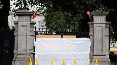 Man pleads guilty to driving into gates of Leinster House