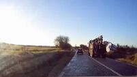 Lorry goes off the road in County Roscommon