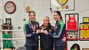Rousing reception in Castlerea for O'Rourke  sisters as they present silver medal to coach