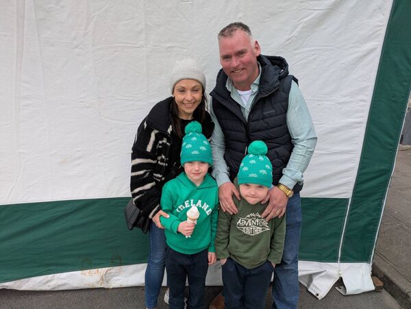 Thomas, Linda, Dalton and Tommie Flanagan at the Ballaghaderreen St. Patrick's Day Parade. Pic: Liam Reynolds Thomas, Linda, Dalton and Tommie Flanagan at the Ballaghaderreen St. Patrick's Day Parade. Pic: Liam Reynolds