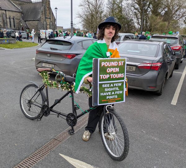 Karl Hunt at the Ballaghaderreen St. Patrick's Day Parade. Pic: Liam Reynolds Karl Hunt at the Ballaghaderreen St. Patrick's Day Parade. Pic: Liam Reynolds