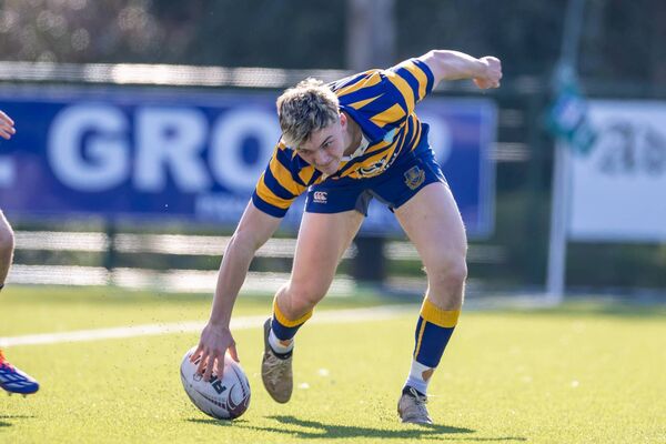 Former Roscommon minor footballer, Kyle Mahon, touches down for one of Marist College's five tries against Sligo Grammar School on Wednesday. Pic: INPHO/Morgan Treacy Former Roscommon minor footballer, Kyle Mahon, touches down for one of Marist College's five tries against Sligo Grammar School on Wednesday. Pic: INPHO/Morgan Treacy