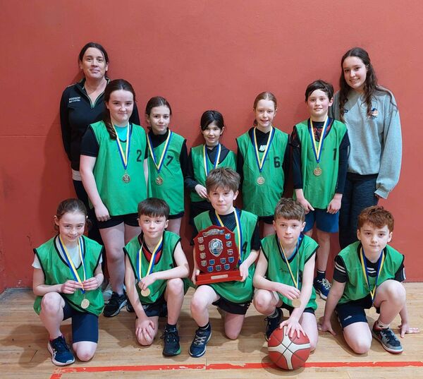 The U-11 mixed basketball team from Kiltoom/Cam, and their management, that were crowned county champions at the recent Community Games finals in Castlerea.