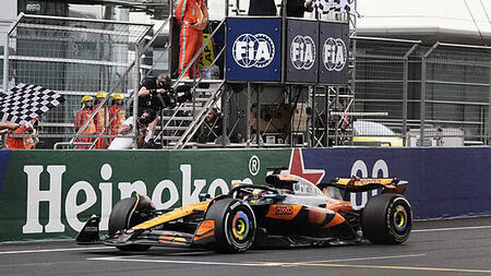 Oscar Piastri wins Chinese Grand Prix as Lewis Hamilton struggles in Ferrari