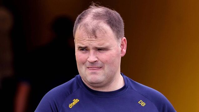 <p>Roscommon senior football manager, Davy Burke, was delighted to see his team promoted to Division One for 2026 following Sunday afternoon's draw against Westmeath. Picture: INPHO/John McVitty</p>