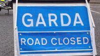 County Roscommon road closed after lorry overturns