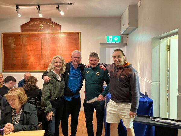 The runners-up in the recent Ballaghaderreen Golf Club quiz.