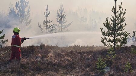 Watch: Firefighters tackle West Roscommon blaze