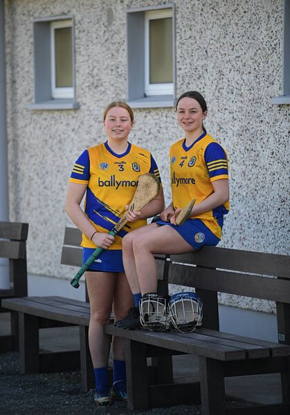 Shauna and Erin McDermott at training in Ballyforan ahead of Saturday's league final against Laois in Kinnegad.
