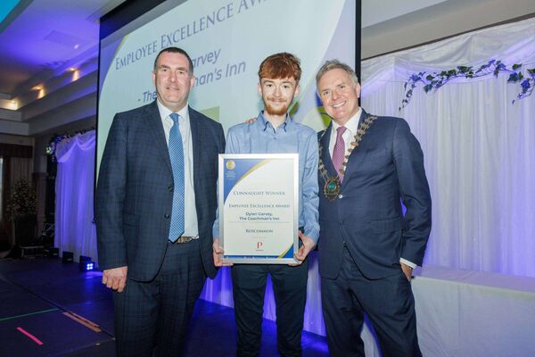 The County Roscommon Employee Excellence Award was won by Dylan Garvey, The Coachman’s Inn. The County Roscommon Employee Excellence Award was won by Dylan Garvey, The Coachman’s Inn.