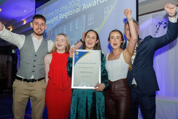 The ZAIQA Restaurant, Roscommon Town, said it was delighted to be the county winner of the Irish Restaurant Awards Best World Cuisine Award The ZAIQA Restaurant, Roscommon Town, said it was delighted to be the county winner of the Irish Restaurant Awards Best World Cuisine Award