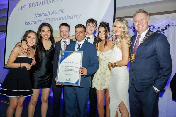 The county award for best restaurant manager was won by Navrish Audit, Keenan’s of Tarmonbarry The county award for best restaurant manager was won by Navrish Audit, Keenan’s of Tarmonbarry