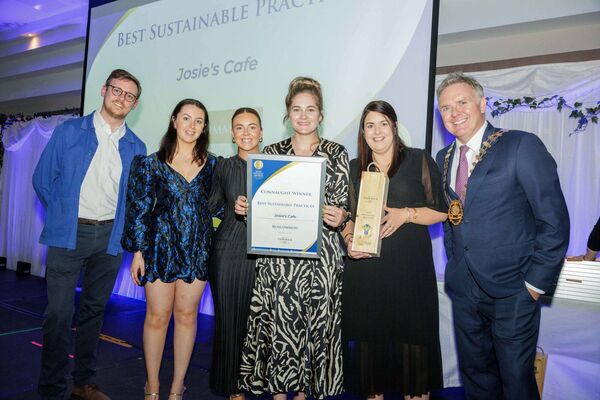 Castlerea’s Josie’s Café won the county award for best sustainable practices. Castlerea’s Josie’s Café won the county award for best sustainable practices.
