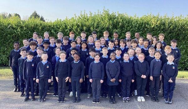 Children from St. Patrick's NS, Frenchpark who attended The Big Sing in the National Stadium in Dublin.