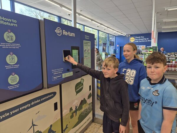 The first load of plastic bottles/cans from the Abbeycartron NS return scheme headed off to Carrick recently and €117 was raised for the school, well done everybody.