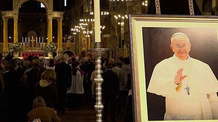 Pope Francis’s body goes on public display as mourners gather ahead of funeral