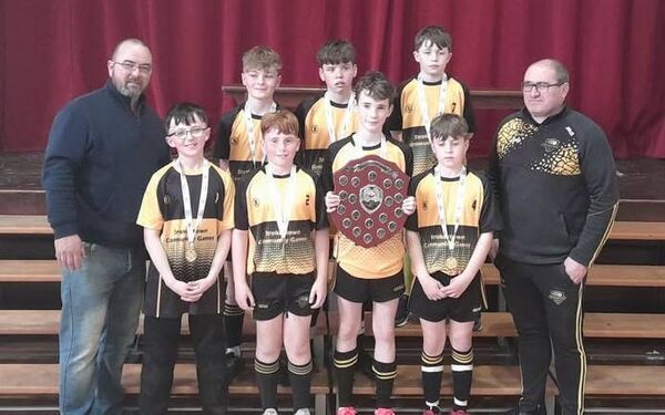 The Strokestown U-13 boys' indoor soccer team and management that were crowned Connacht Community Games champions. The Strokestown U-13 boys' indoor soccer team and management that were crowned Connacht Community Games champions.