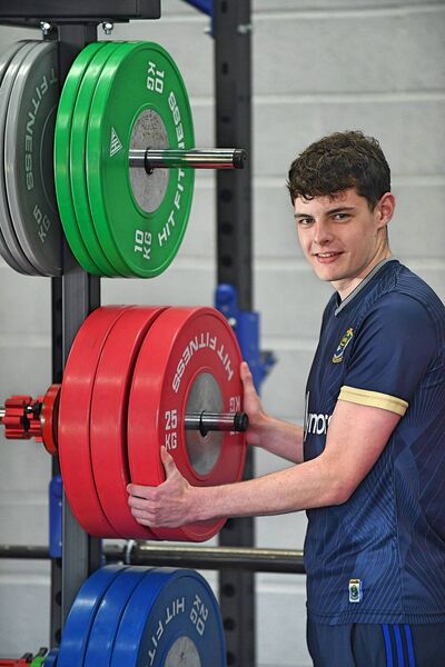 Cian Trimble at training in the Roscommon GAA Gym ahead of Roscommon's provincial minor football championship final against Mayo in Castlebar on Friday evening. Picture: Gerard O'Loughlin Cian Trimble at training in the Roscommon GAA Gym ahead of Roscommon's provincial minor football championship final against Mayo in Castlebar on Friday evening. Picture: Gerard O'Loughlin