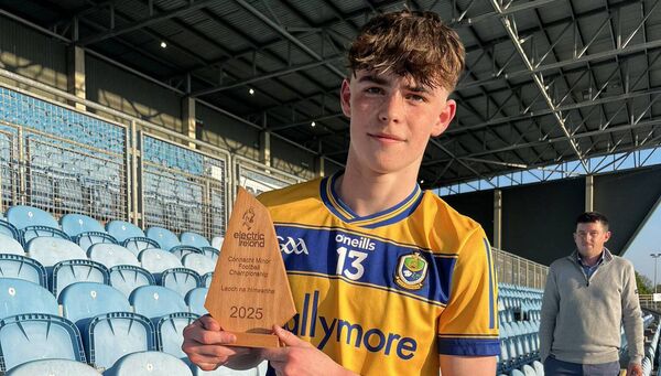 Roscommon corner-forward, John Price, with his Player of the Match award following Friday evening's Connacht final victory against Mayo. Roscommon corner-forward, John Price, with his Player of the Match award following Friday evening's Connacht final victory against Mayo.