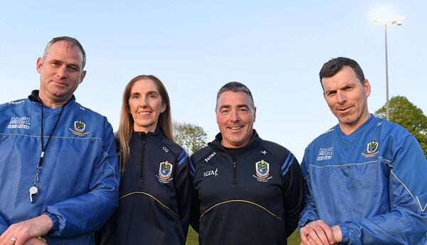 Members of the Roscommon U-16 ladies' football management team, Tommy Keane, Catherine Goode, John Kennedy and Donal Carroll, will be hoping to lead their side to glory against Mayo on Saturday next. Members of the Roscommon U-16 ladies' football management team, Tommy Keane, Catherine Goode, John Kennedy and Donal Carroll, will be hoping to lead their side to glory against Mayo on Saturday next.