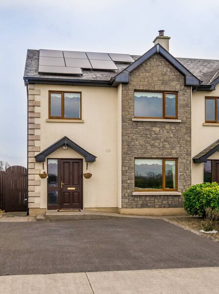 Number 23 Pairc na gCon, Mountbellew is a beautifully presented three-bedroom, three-bathroom end-of-terrace home. 